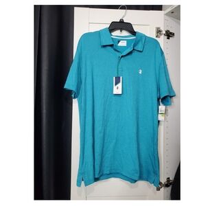 NWT ZOD Golf Polo‎ Shirt Striped Moisture Wicking Short Sleeve Top L